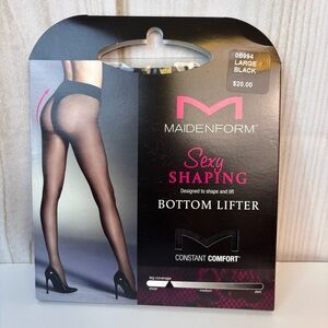 Maidenform Sexy Shaping Thong Bottom Lifter Comfort Shape Lift Black Size Large